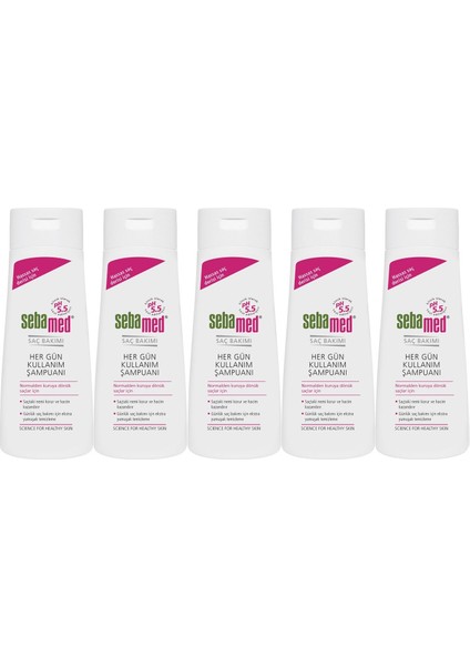 Şampuan 400ML Hergün Kullanım (Tüm Saç Tipleri Için) (5 Li Set)