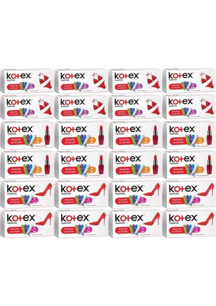 Tampon Süper - Mini - Normal 384’lü Karma Set 24 Paket x 16