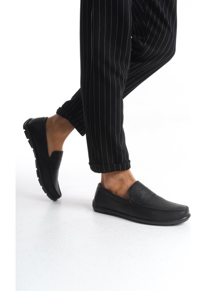 Erkek Deri Loafer Comfort Ayakkabı Dikişli Günlük Ayakkabı modelleri