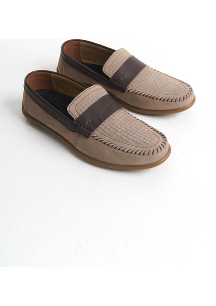 Erkek Deri Loafer Comfort Ayakkabı Dikişli Günlük Ayakkabı fırsatları