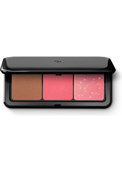 Allık-Multı Fınısh Trıo Blush & Bronzer Palette -03 - Pink