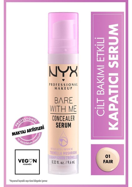 Bare With Me Kapatıcı Serum 01 Fair Concealer