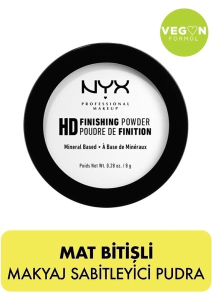 Sabitleyici Transparan Toz Pudra - High Definition Finishing Powder Translucent 8 G