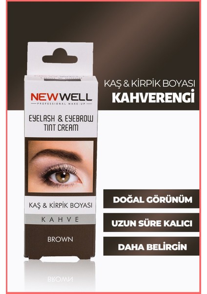 Kaş & Kiprik Boyası - Kahverengi 8680923320922