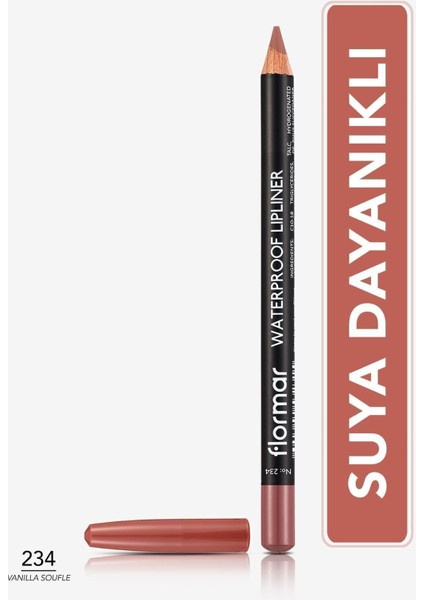 Suya Dayanıklı Dudak Kalemi (Kahve) - Waterproof Lipliner - 234 Vanilla Sff - 8690604567478