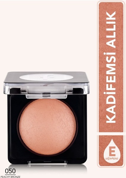 Işıltılı Fırınlanmış Allık - Baked Blush-On - 050 Peachy Bronze - 8682536051477