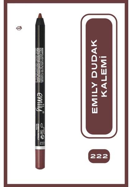Long Lasting Lip Pencil No: 222 - Dudak Kalemi - 8691190522223