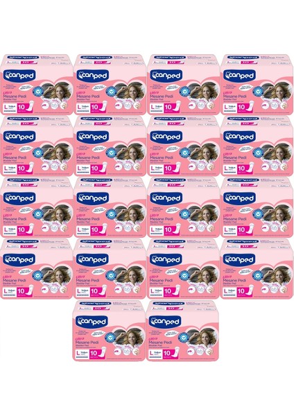 Mesane Pedi Ultra L - Large - Büyük - Yoğun 180 Adet (18PK*10)
