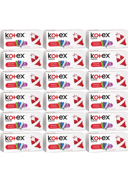 Tampon Süper 288’li Set 18 Paket x 16