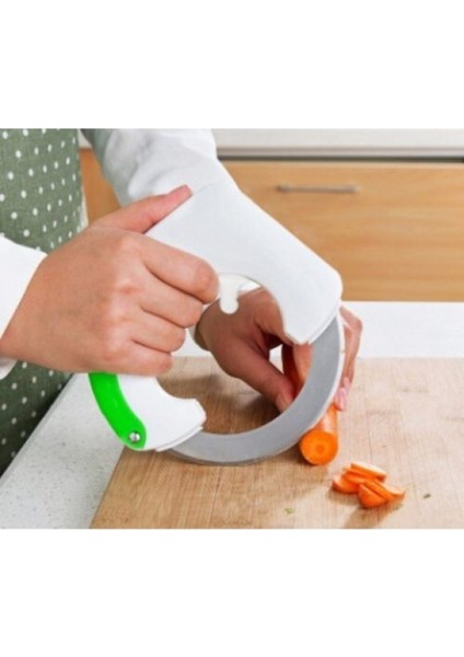 Yeşil Dairesel Pratik Doğrayıcı Bıçak