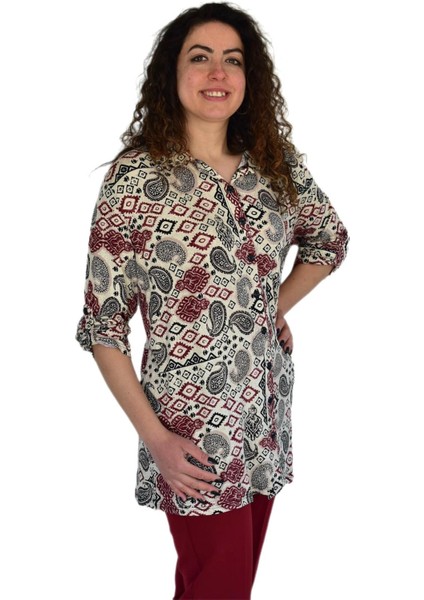 Kadın Büyük Beden Viskon Bluz BGL-ST04253 modelleri