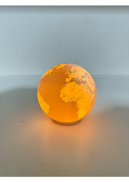 3D Baskı Beyaz Renk Dünya Şeklinde Mumluk Tekli fırsatları