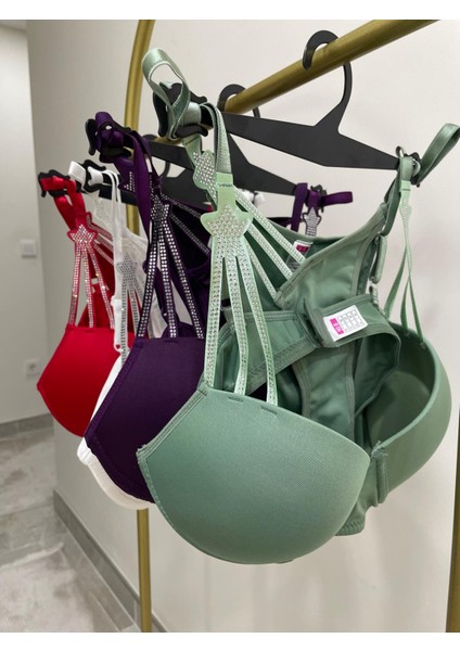 Yıldız Taşlı Yeşil Sütyen Takımı fırsatları