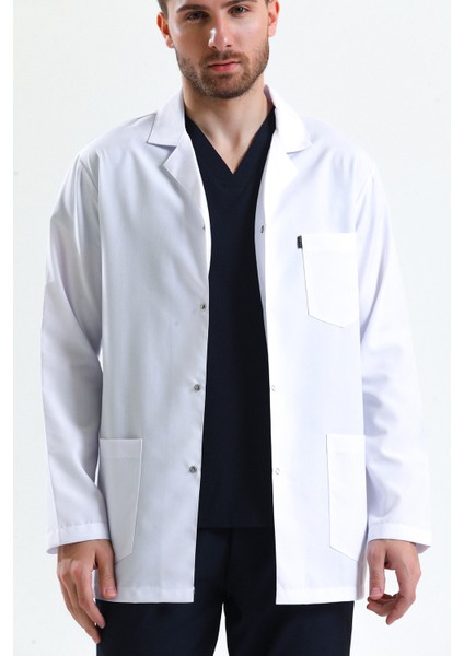 Beyaz Renk Doktor Hemşire Önlüğü