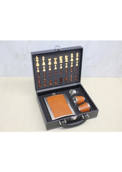 Satrançlı Matara Seti Derili ALK3916