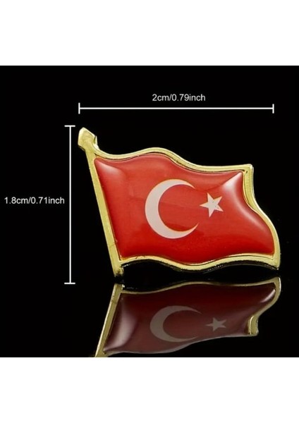 Türk Bayrağı Broş-Pin-Yaka Iğnesi