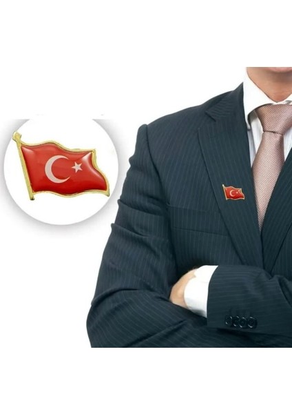 Türk Bayrağı Broş-Pin-Yaka Iğnesi indirimleri