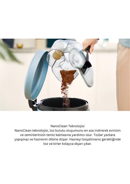 Phılıps Yüksek Emiş Gücü Toz Torbasız Elektrikli Süpürge Yeşil indirimleri