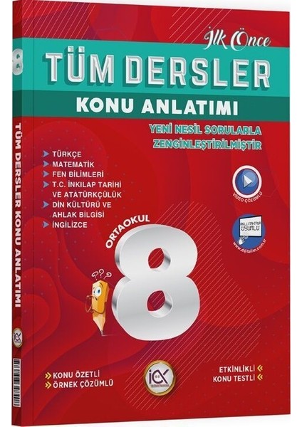 8. Sınıf Tüm Dersler Konu Anlatımı Ilk Önce Yayıncılık