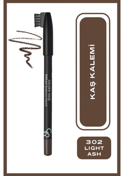 Dream Eyebrow Pencil No: 302 Light Ash - Kaş Kalemi - 8691190603021