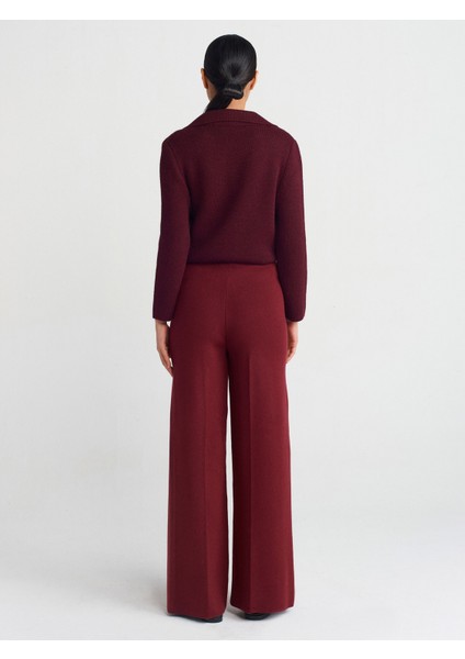 70167 Beli Lastikli Triko Pantolon-Bordo M. fiyatları
