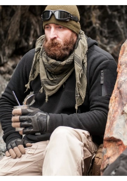 Outdoor Polar Erkek Kadın Unisex Kapşonlu Kombat Tactical Cepli Polar