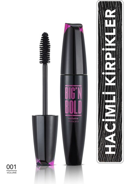 Hacim Veren Maskara (Siyah) - Big N Bold Mascara - 001 - 8682536040402