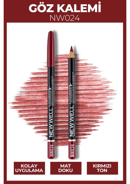 Bordo Ton Göz ve Dudak Kalemi – Uzun Süre Kalıcı, Yumuşak Uçlu Profesyonel Makyaj Kalemi, 1 Adet fiyatları