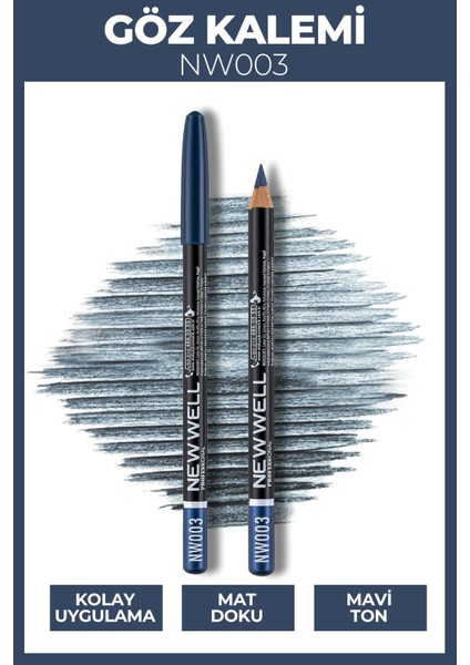 Suya Dayanıklı Lacivert Eyeliner & Lipliner 1,14 g – Gün Boyu Kalıcı, Kolay ve Hassas Uygulama fiyatları