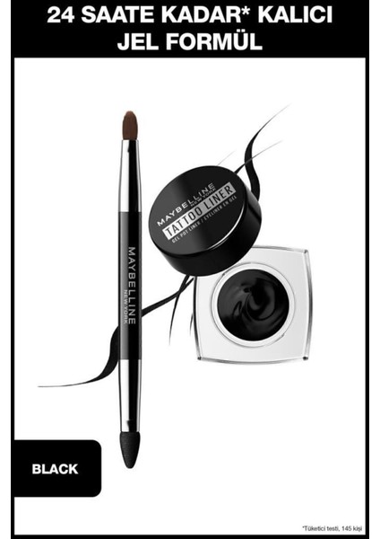 Tattoo Liner Suya Dayanıklı Siyah Jel Eyeliner 3 g – Fırçalı, Yoğun Pigmentli ve Kolay Sürüm modelleri