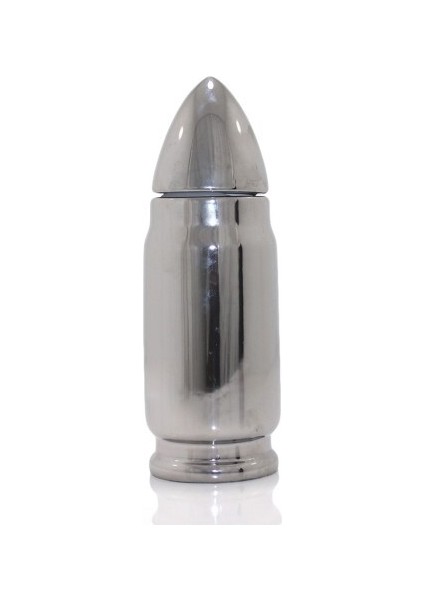 Mermi Tasarımlı Termos Bardak Gümüş