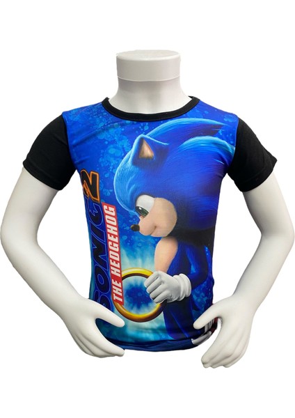 Kirpi Sonic The Hedhegog 2 3D Dijital Baskılı T-Shirt Çocuk Tişört fiyatları