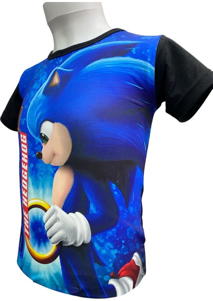 Kirpi Sonic The Hedhegog 2 3D Dijital Baskılı T-Shirt Çocuk Tişört fırsatları