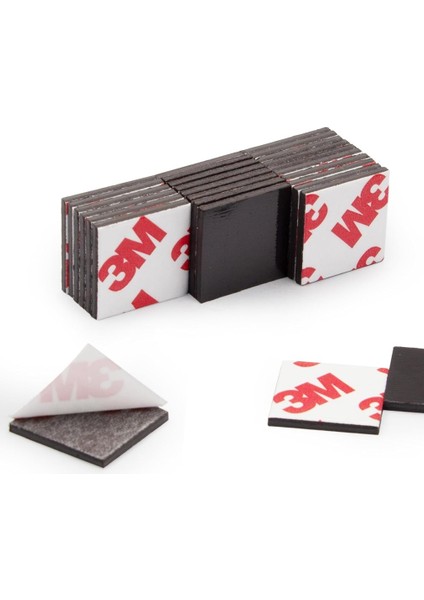 3m Yapışkanlı Dekorasyon Mıknatıs Magnet Dekoratif Buzdolabı Magneti Hediyelik Magnet 1,5 cm x 1,5 cm