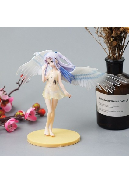 Anime Melek Beats Tachibana 15CM Pvc Model Oyuncaklar Dekorasyon Melek Heykel Hediyeler Kızlar Için fiyatları