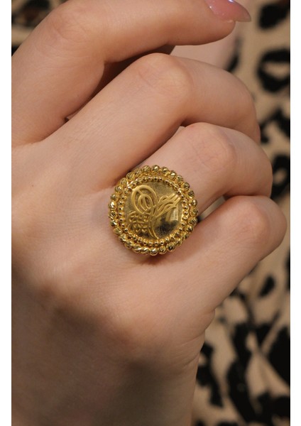 Tuğralı Dorika Yüzük 22 Ayar A077296