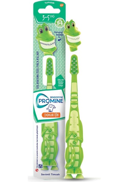 Promine Çocuk 3-5 Yaş Sevimli Timsah Diş Fırçası
