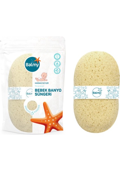Balmy Hassas Ciltler Bebek Banyo Süngeri