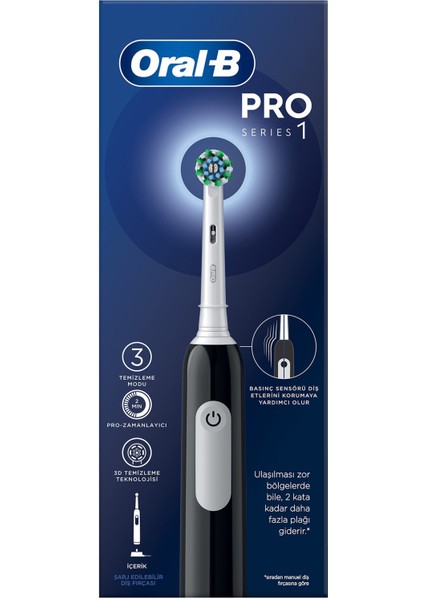 Şarjlı Diş Fırçası Pro1 Siyah