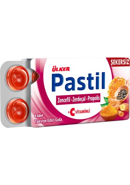Pastil Zencefil Zerdeçal Propolis 8'li 22,4 G