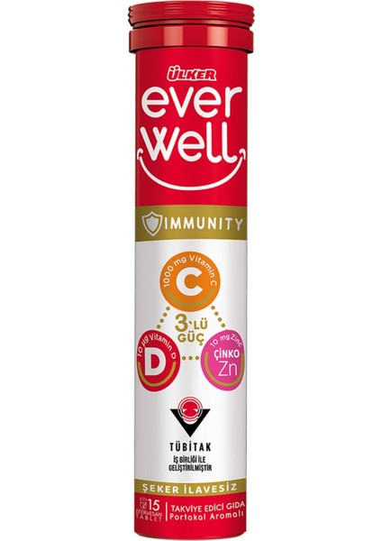 Everwell C-D-Çinko-Aserola Ef.tablet 15'li 67.5 G
