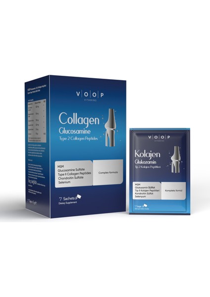 Glukozamin Tip Iı Kollajen Peptitleri 7 Saşe
