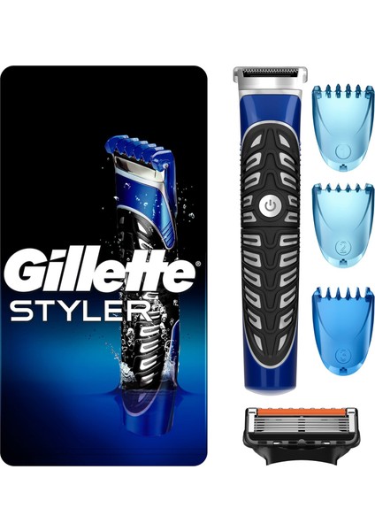 Styler 4'ü 1 Arada Hassas Vücut Tüyü ve Sakal Düzeltici, Tıraş Makinesi ve Kenar Düzeltici