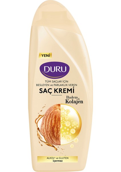 Saç Kremi Kolajen & Badem 500 ml