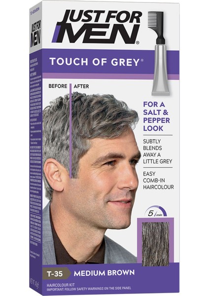 Touch Of Grey Saç Boyası Orta Kahve 40 ml