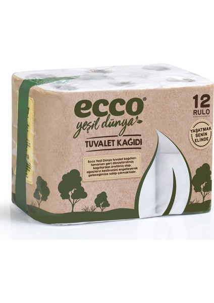 Ecco Yeşil Dünya Tuvalet Kağıdı 12'li
