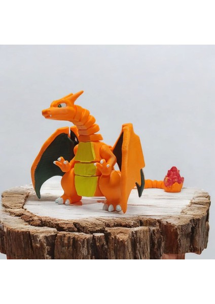 Efser Atölye Hareketli Charizard Pokemon 30CM Dekor Figür Oyuncak