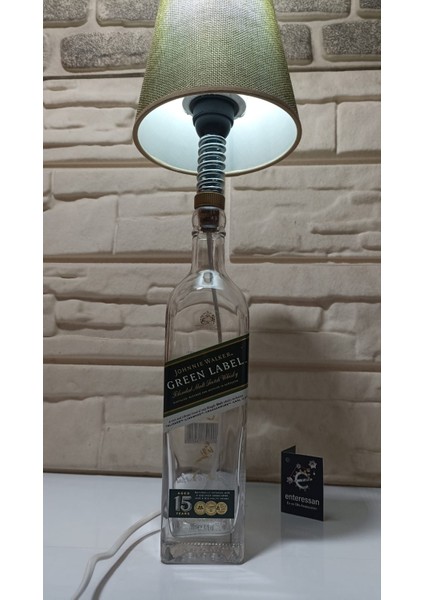 Tasarım Enteresan Salon Şişe Masa Abajur Lamba