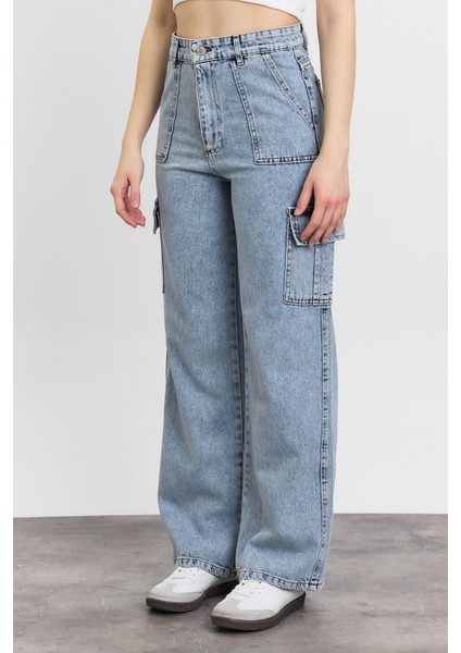 13107 Kargo Cep Dikişli Pantolon Buz indirimleri