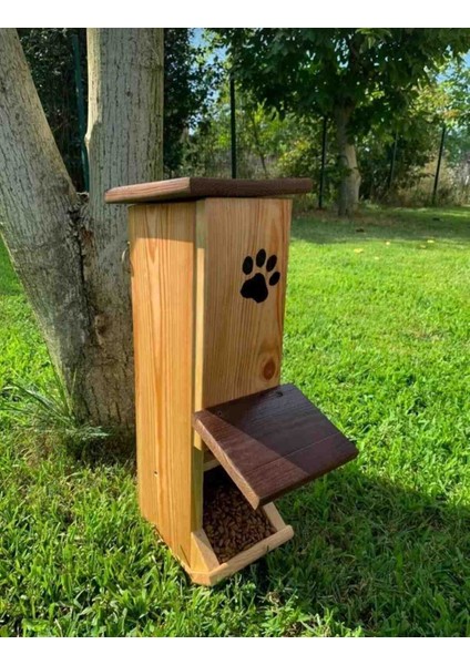 Ahşap Kedi, Köpek Mama Kabı modelleri